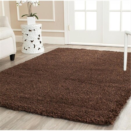 Safavieh 2 ft. 3 in. x 7 ft. Runner Brown California Shag Rug SG151-2727-27